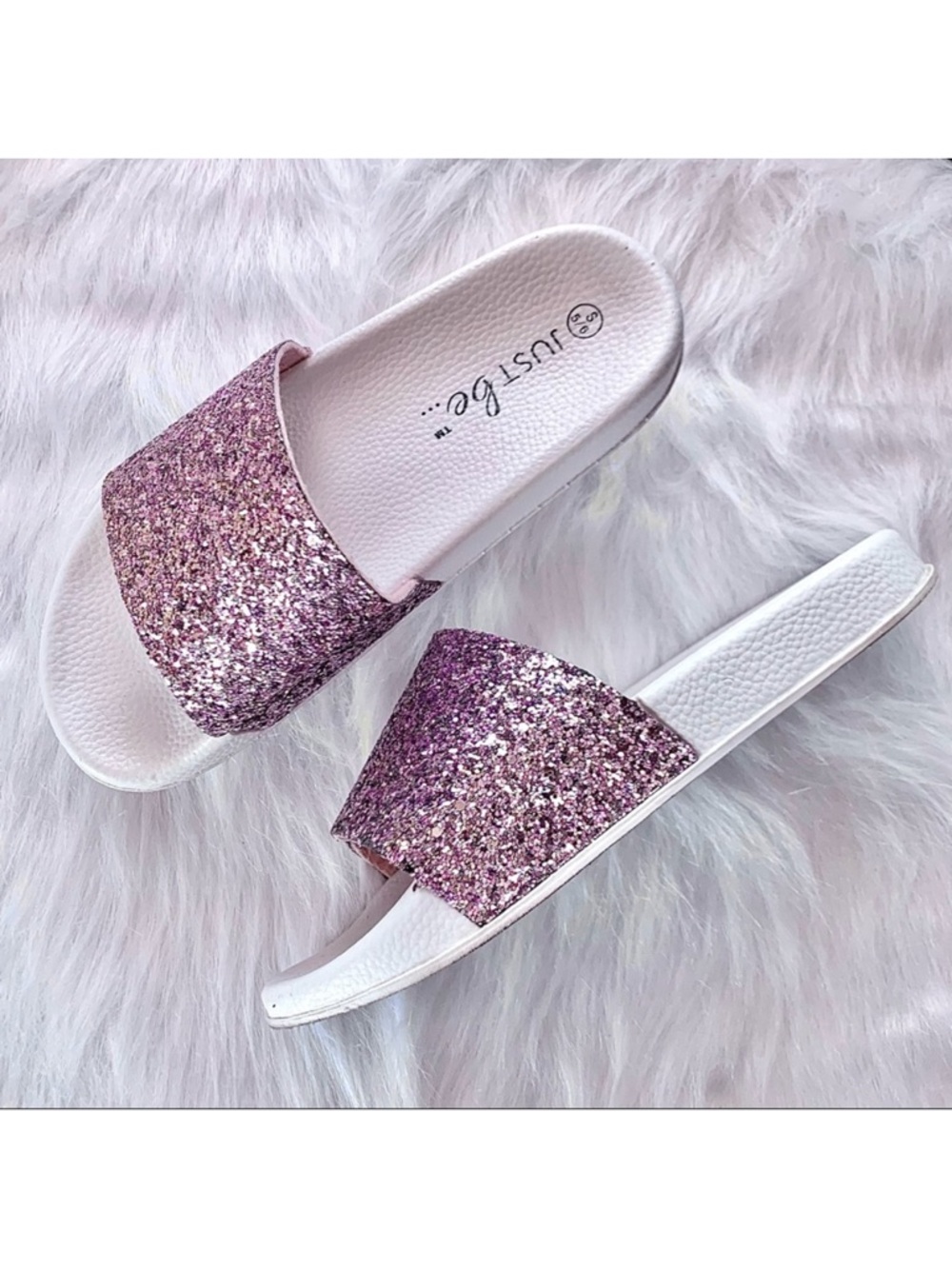 Pink Shimmer Slides